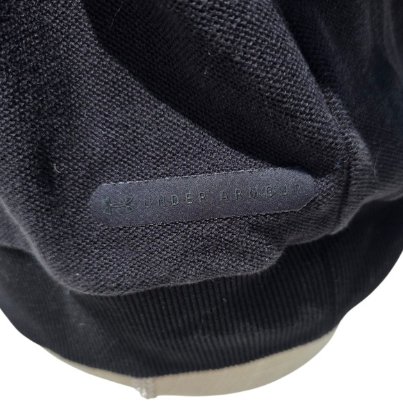 Under Armour Pullover Top Black Unstoppable Funnel Sleeveless Medium $70 - Picture 3 of 4